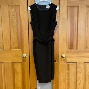 Calvin Klein sleeveless lined slip dress